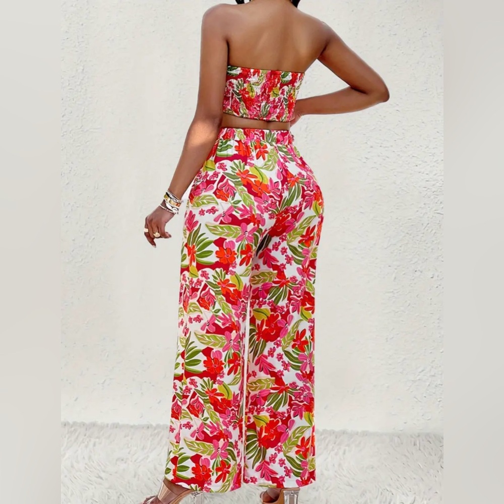Floral Print Two Piece Set - Picture 2 of 5